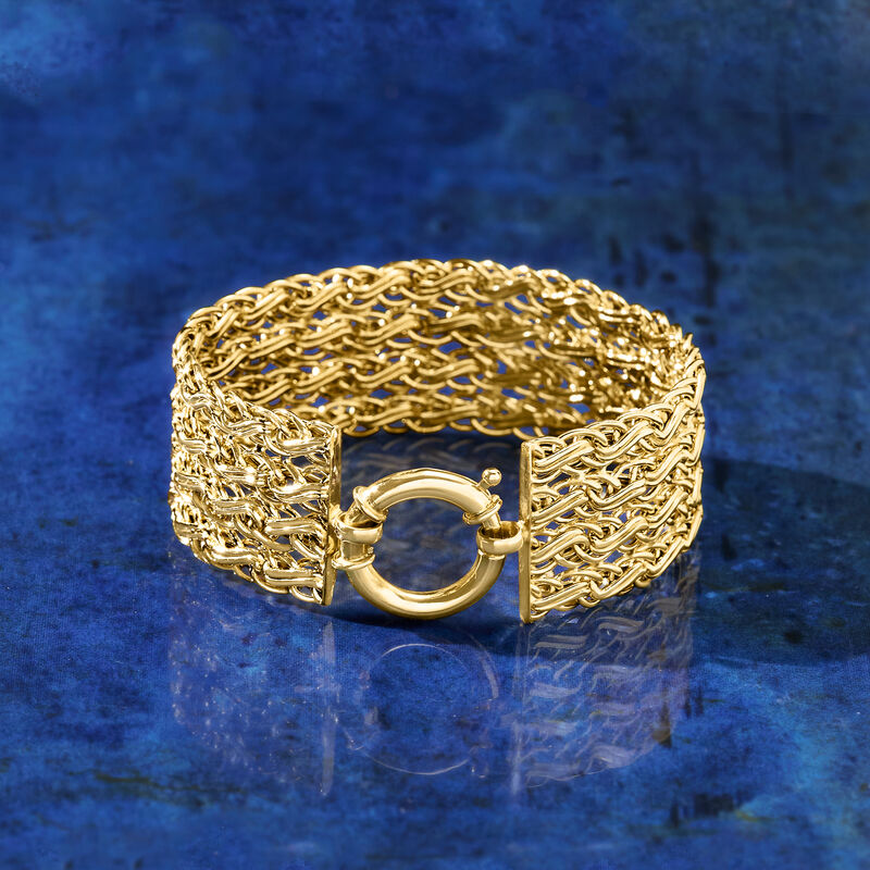 14kt Yellow Gold Infinity-Link Bracelet image number 2