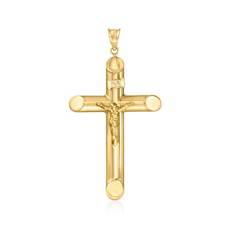 10kt Yellow Gold Crucifix Pendant image number 0