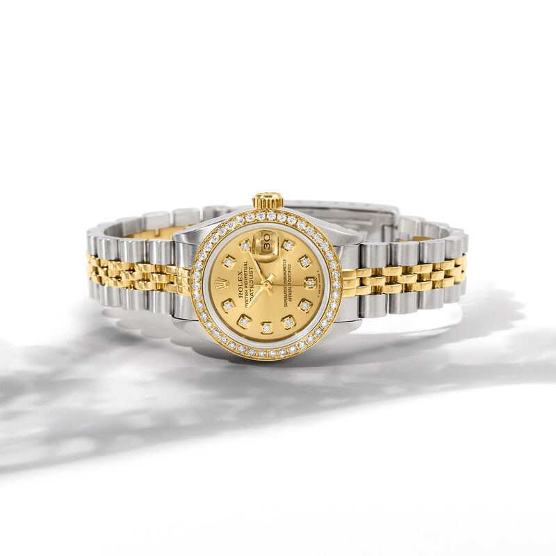 Pre-Owned Rolex Datejust Women's 26mm Automatic Stainless Steel Watch with 14kt and 18kt Yellow Gold  image number 5
