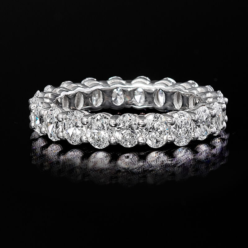 3.00 ct. t.w. Oval Lab-Grown Diamond Eternity Band in 14kt White Gold image number 3