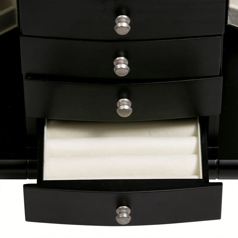 Mele & Co. &quot;Layla&quot; Java-Finish Locking Wooden Jewelry Box image number 2
