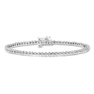 1.00 ct. t.w. Diamond Tennis Bracelet in Sterling Silver