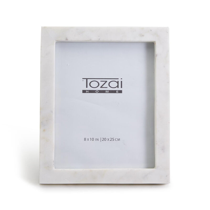 Trident White Marble 8x10 Picture Frame image number 0
