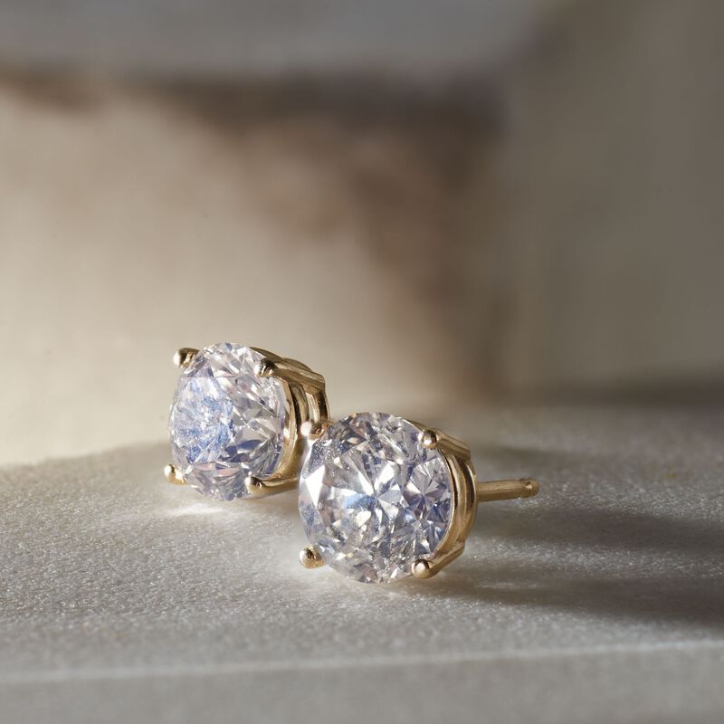 1.80 ct. t.w. Diamond Stud Earrings in 14kt Yellow Gold  image number 3