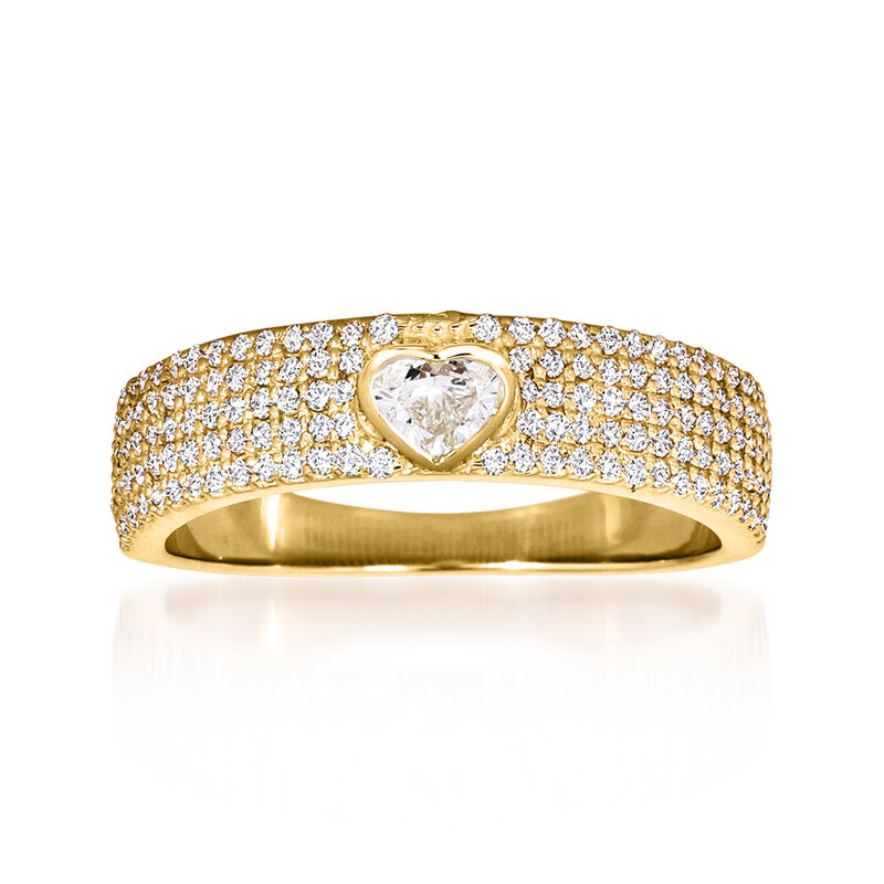 .70 ct. t.w. Diamond Heart Ring in 14kt Yellow Gold image number 0