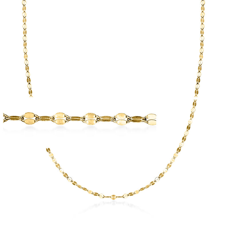 Italian 2.4mm 18kt Gold Over Sterling Lumachina-Chain Necklace. 18" image number 1