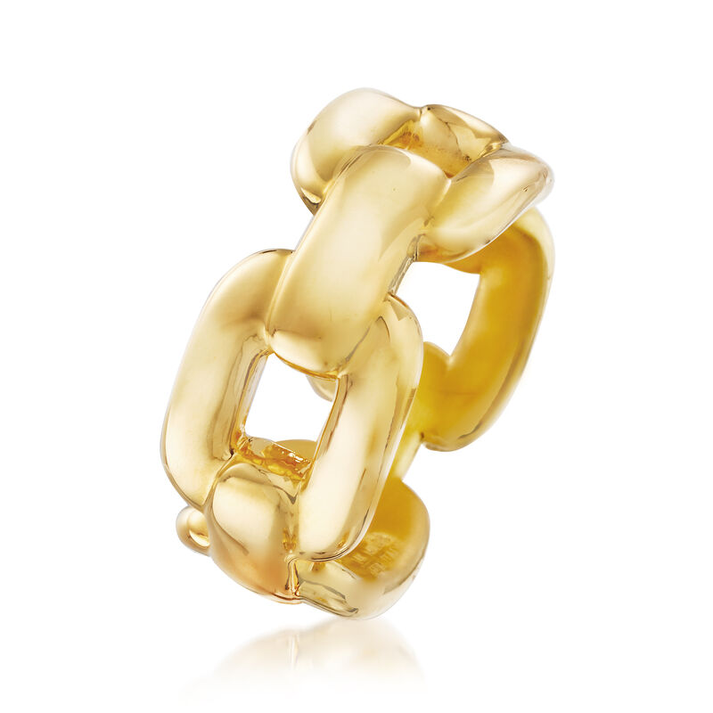 Italian Andiamo Link Ring in 14kt Yellow Gold image number 2