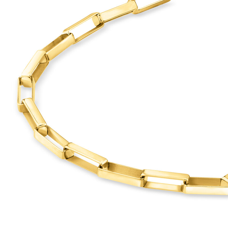 14kt Yellow Gold Box-Chain Bracelet image number 2