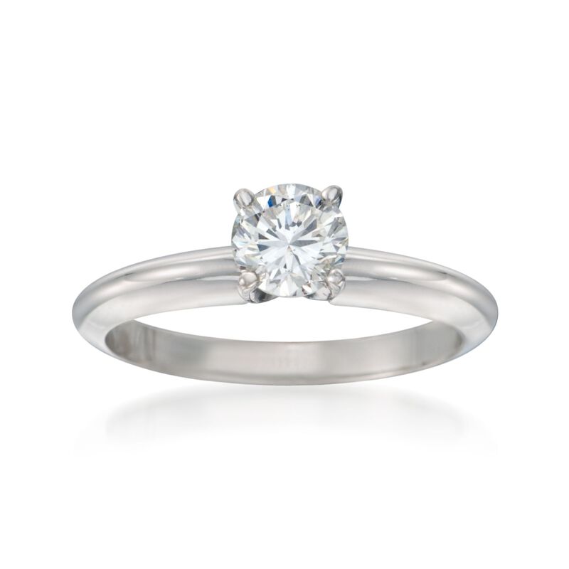.60 Carat Diamond Solitaire Engagement Ring in 14kt White Gold image number 0