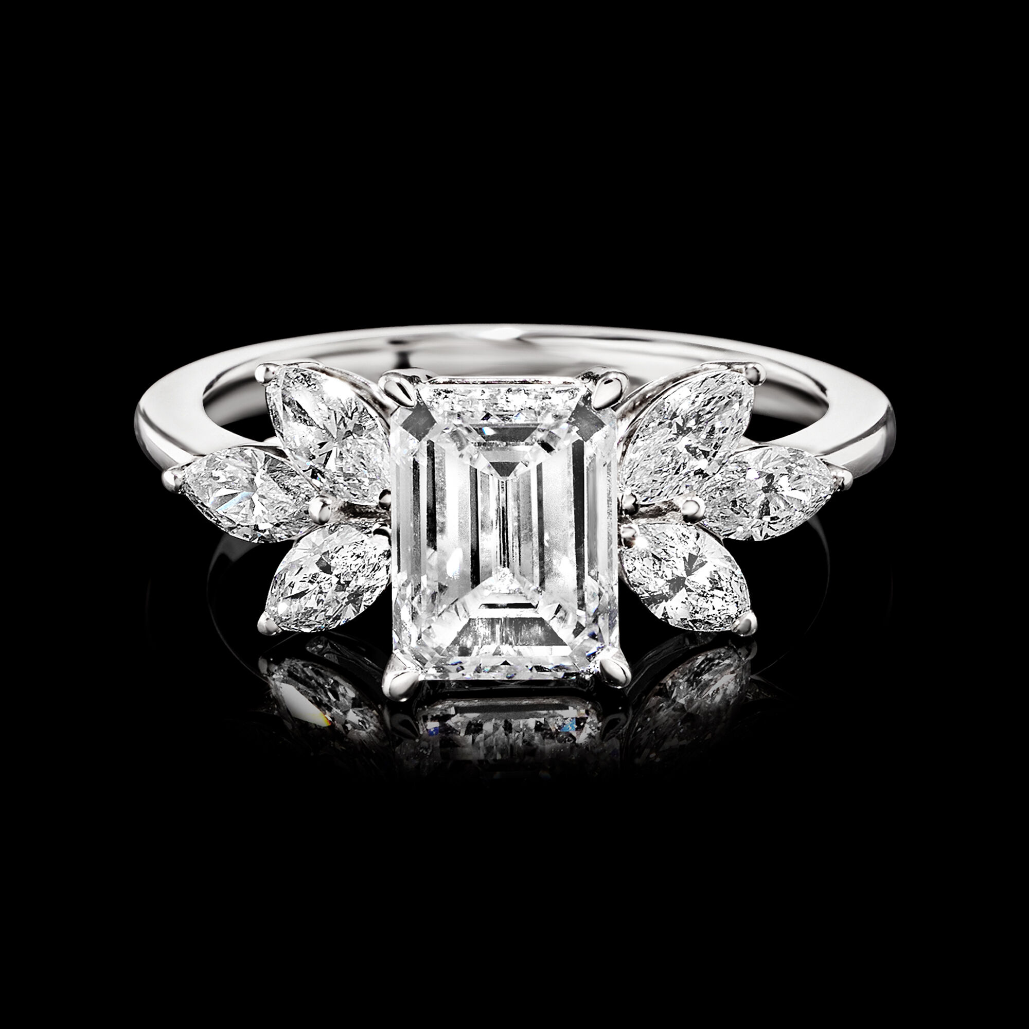 2.75 ct. t.w. Marquise and Emerald-Cut Lab-Grown Diamond
