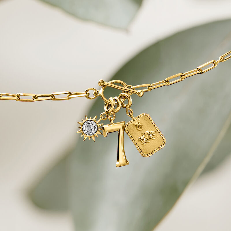 18kt Gold Over Sterling Zodiac Charm image number 4