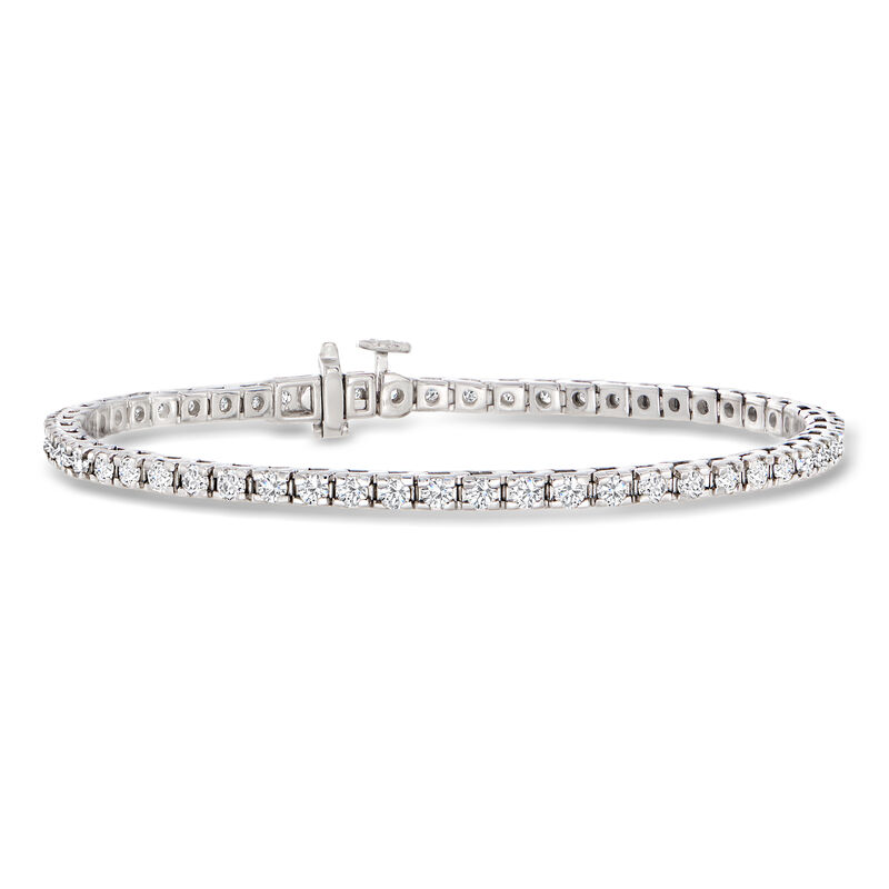3.00 ct. t.w. Diamond Tennis Bracelet in Sterling Silver image number 0