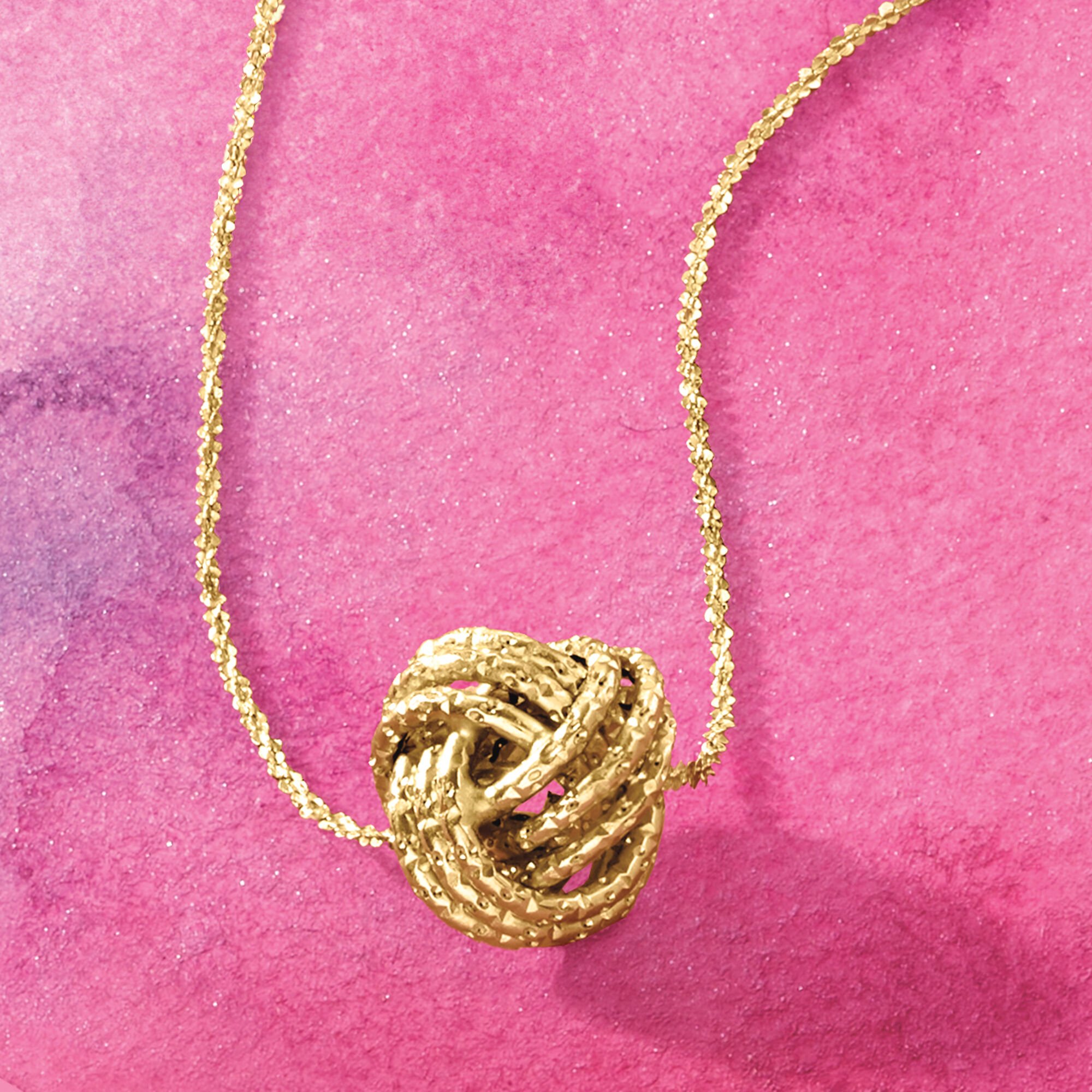 14K Gold Tri-color Necklace Italy 10.54g V1137 - Etsy