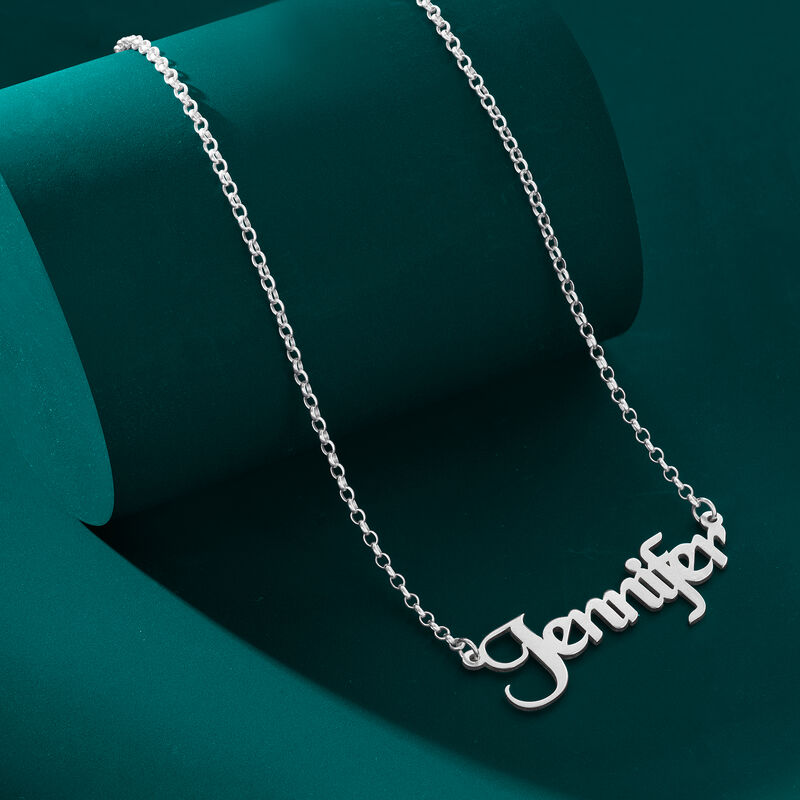 Sterling Silver Personalized Name Necklace image number 3