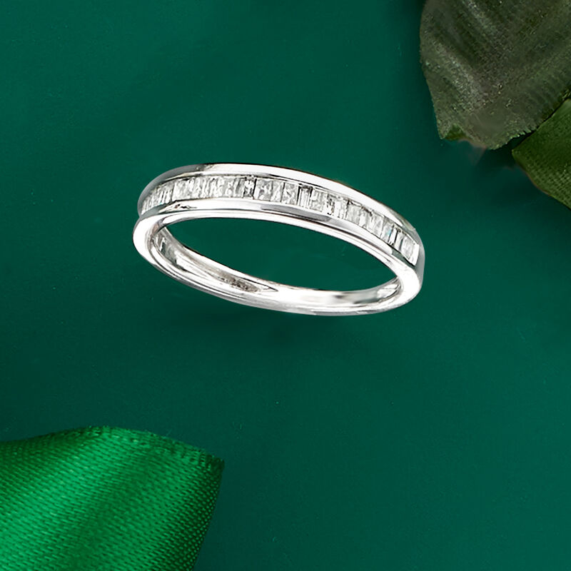 .25 ct. t.w. Baguette Diamond Ring in Sterling Silver image number 3
