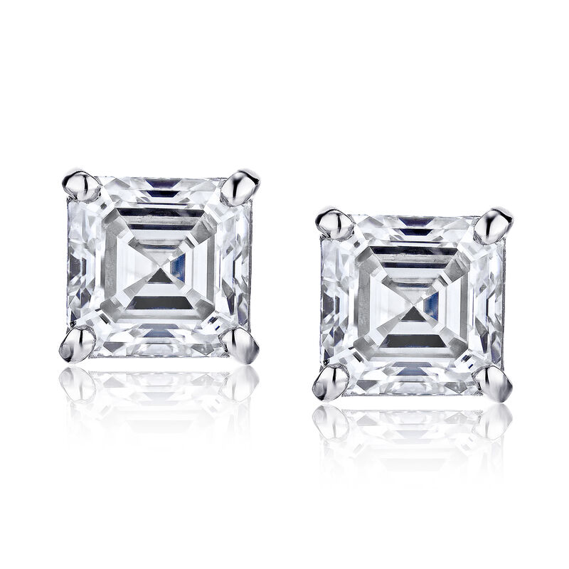 1.40 ct. t.w. Diamond Stud Earrings in 14kt White Gold image number 0