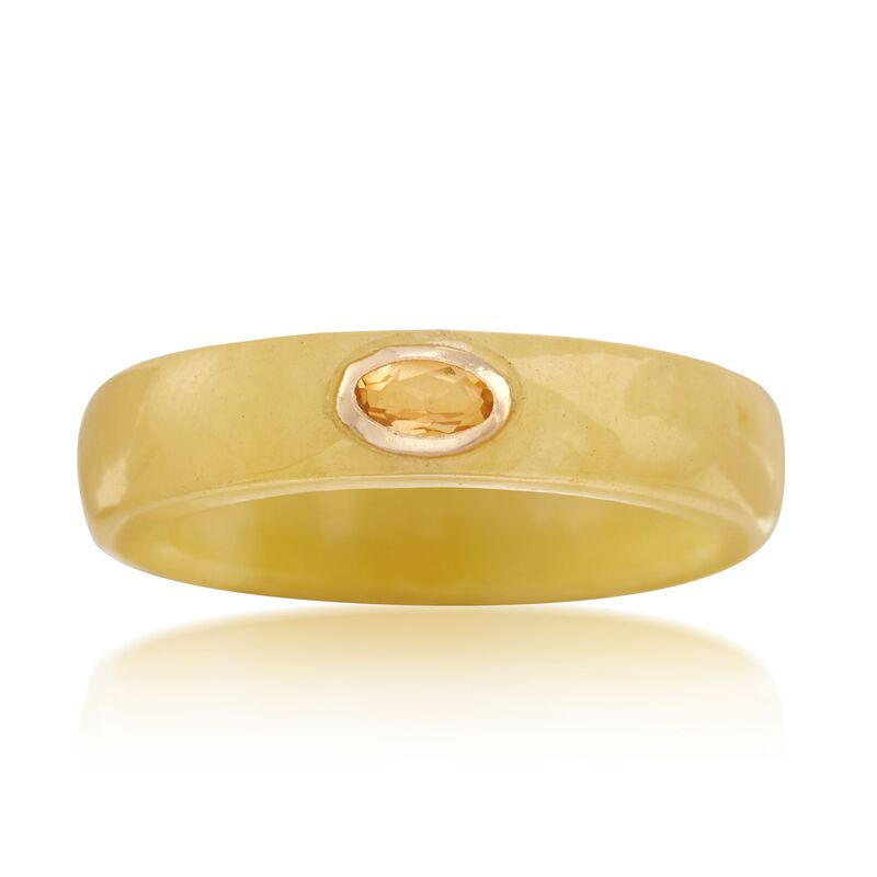 Multicolored Jade and Multi-Stone Jewelry Set: Seven Bands with Diamond-Accented 14kt Gold Ring Jacket image number 7