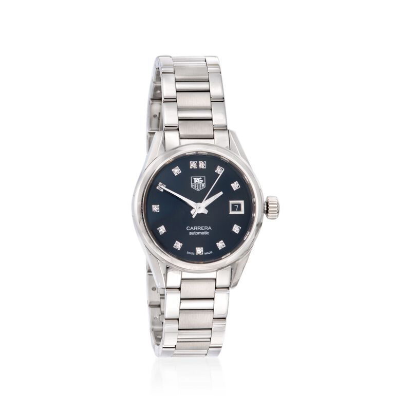 TAG Heuer Carrera Women's 28mm Stainless Steel Watch with .10 ct. t.w. Diamonds image number 0