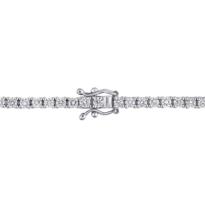 2.50 ct. t.w. Morganite and 1.96 ct. t.w. Diamond Tennis Bracelet in 14kt Two-Tone Gold. 7&quot; image number 1