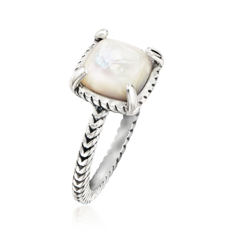 Mother-of-Pearl Ring in Sterling Silver image number 2