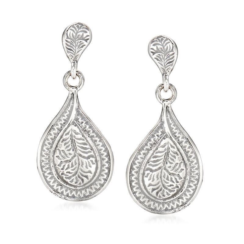 Sterling Silver Teardrop Earrings image number 0