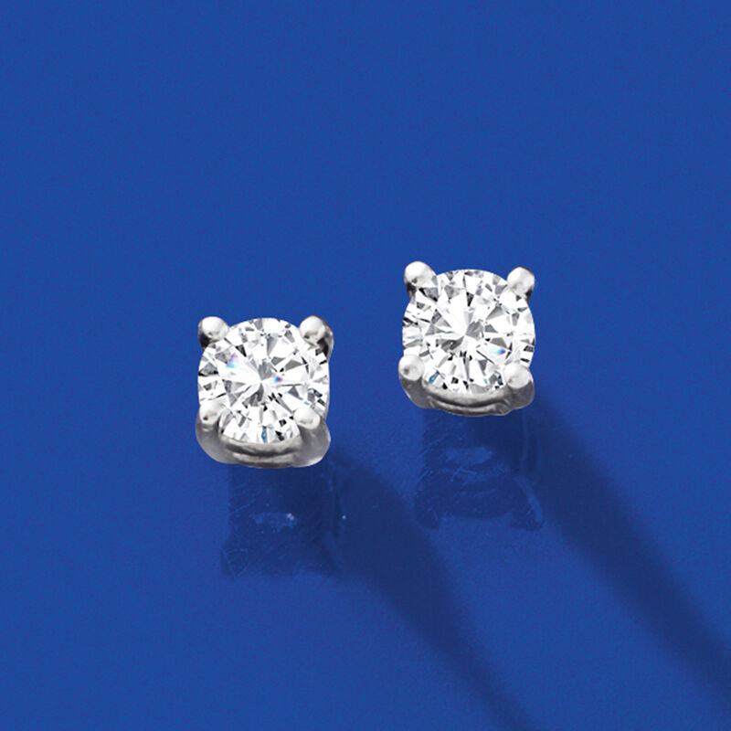 .50 ct. t.w. Diamond Stud Earrings in Platinum image number 2