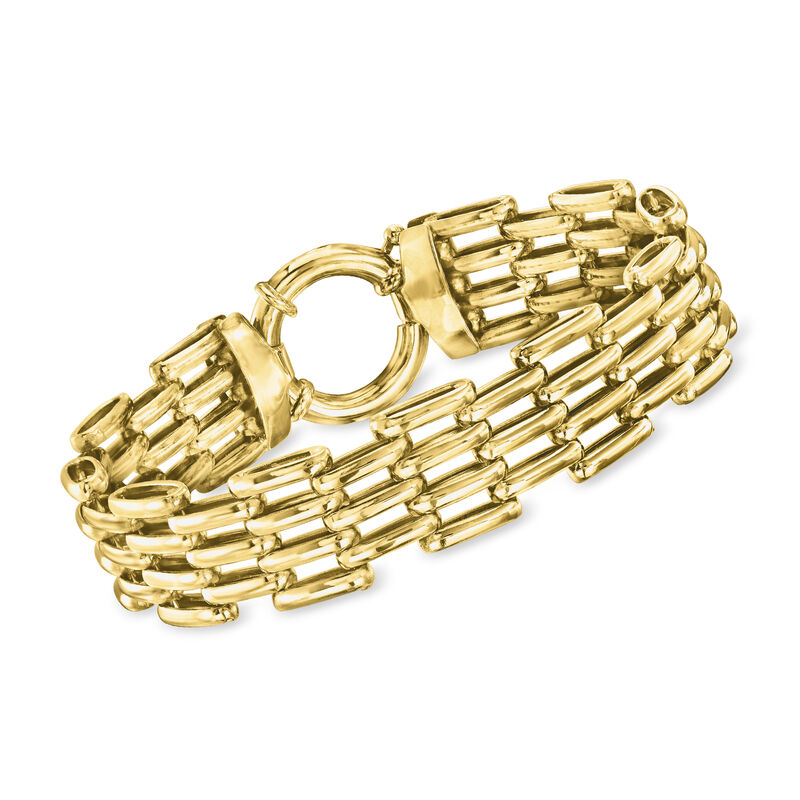 14kt Yellow Gold Panther-Link Bracelet image number 0