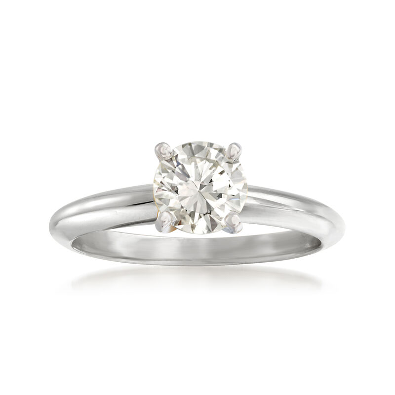 .80 Carat Diamond Solitaire Ring in 14kt White Gold. Size 6 image number 0