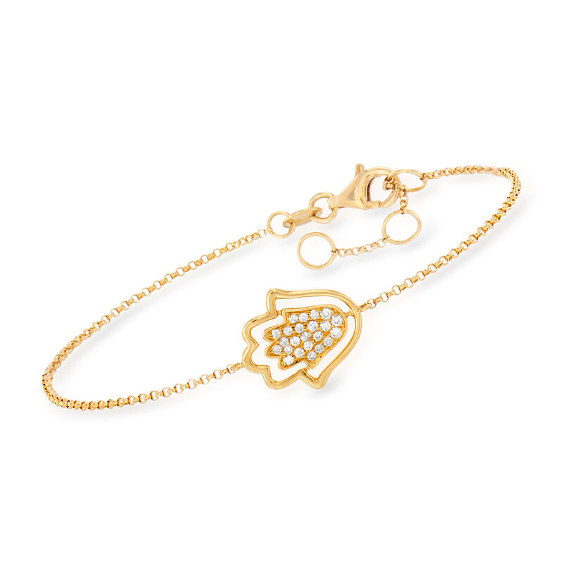 .10 ct. t.w. Diamond Bracelet in 18kt Yellow Gold image number 0