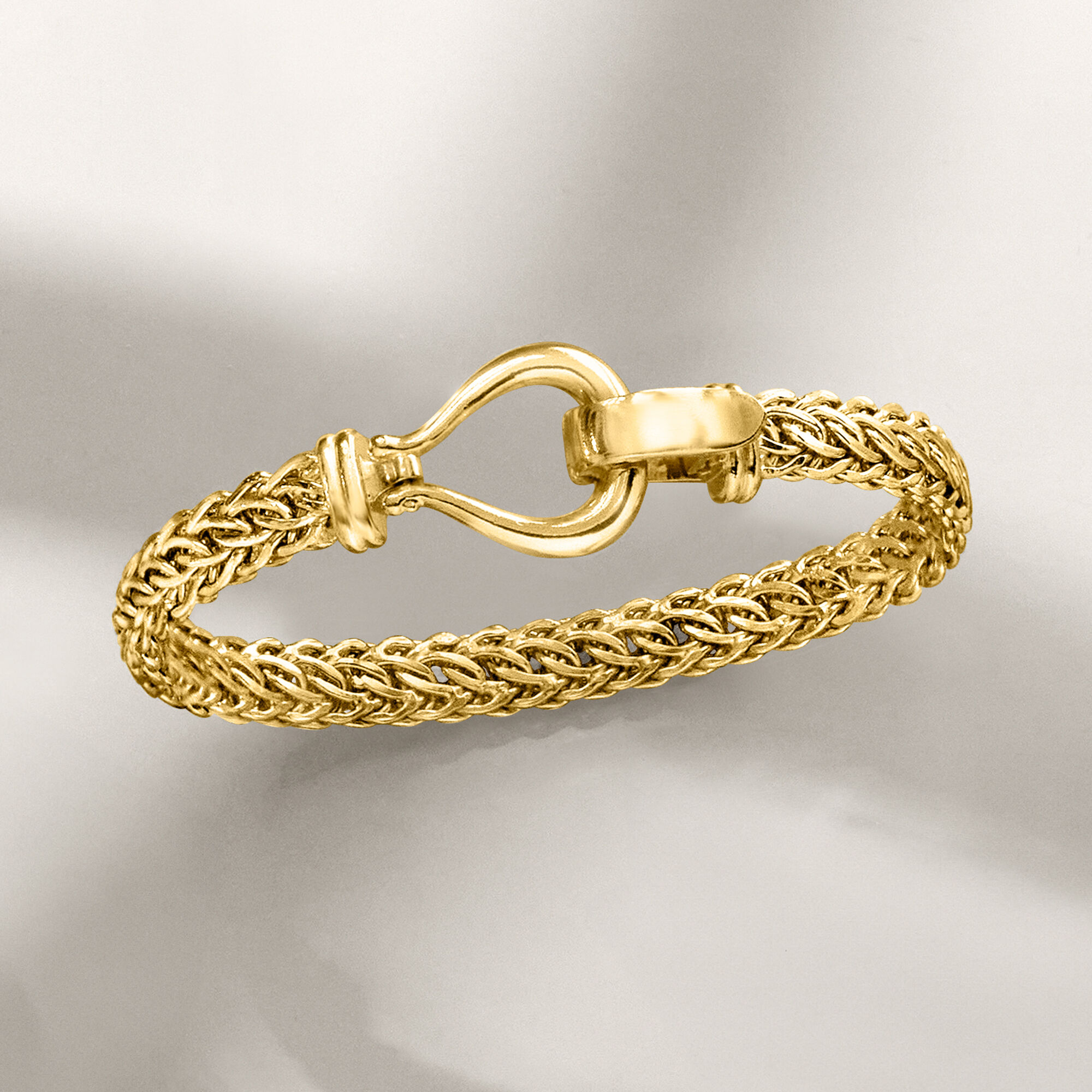 【2025】お歳暮・冬ギフト 18kt Bracelet Cestina-Link Sterling Over Gold アクセサリー