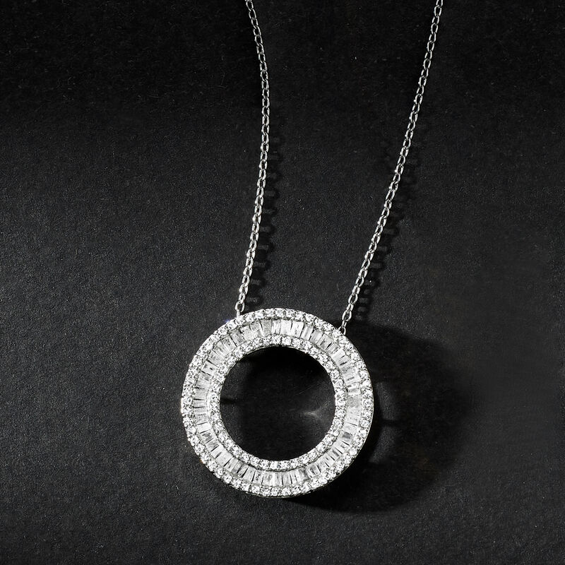 .25 ct. t.w. Diamond Flower Pendant Necklace in 18kt Gold Over Sterling image number 4