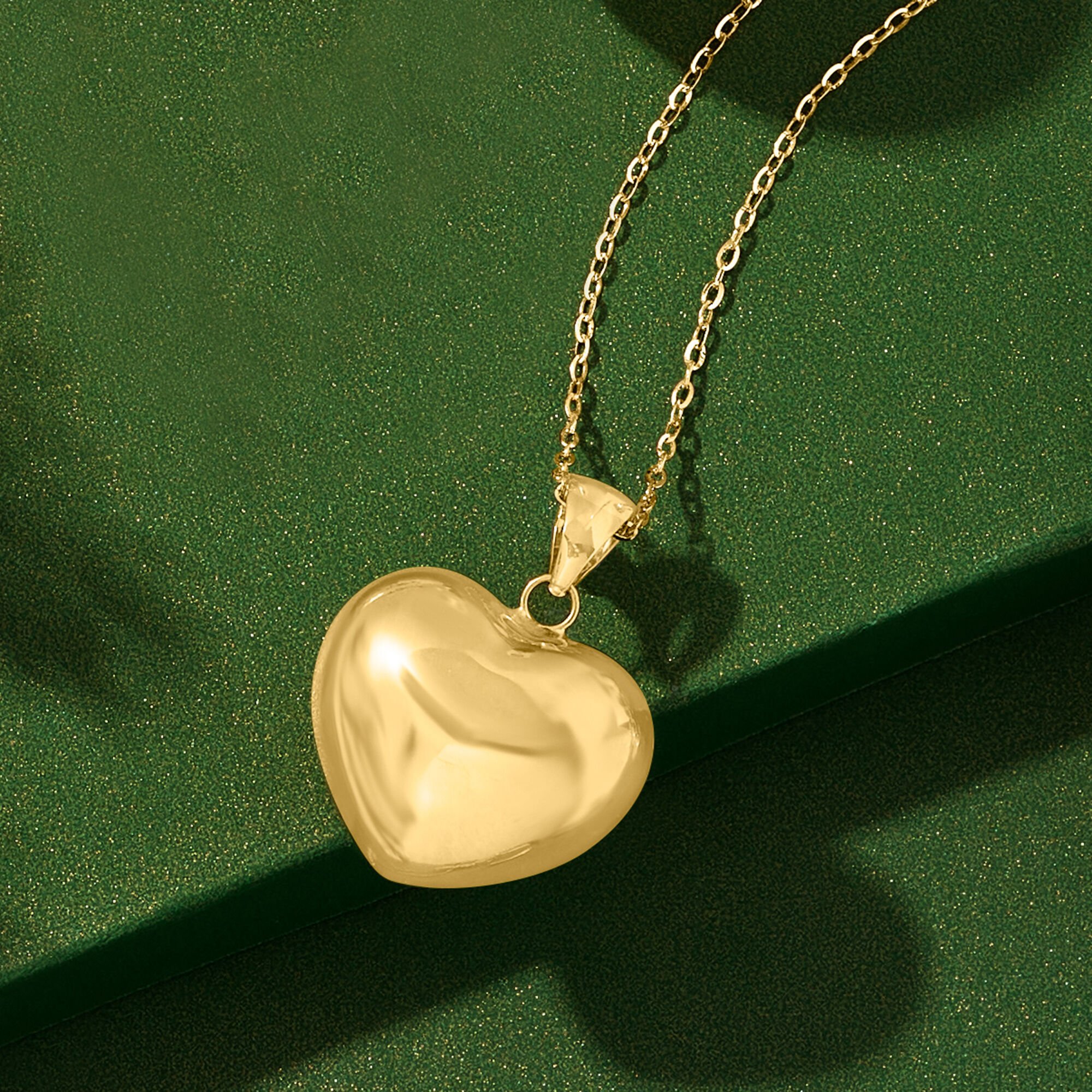 DHgate.com:18K Gold Heart Pendant Necklace for Women - O