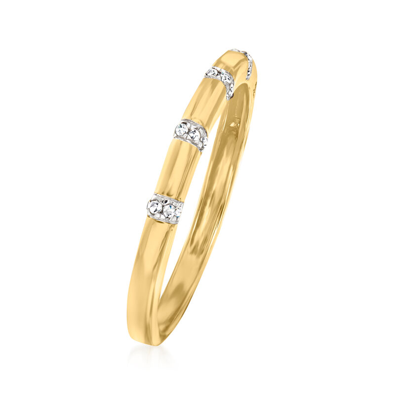 .10 ct. t.w. Diamond Station Ring in 14kt Yellow Gold image number 2