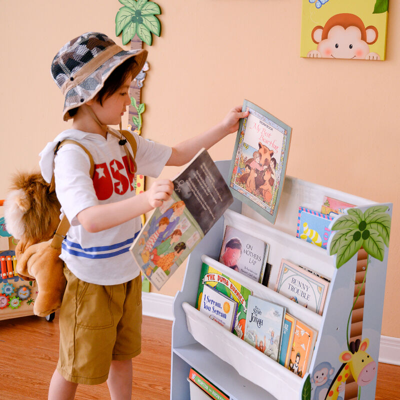 Fantasy Fields "Sunny Safari" Child's Wooden Book Rack image number 1