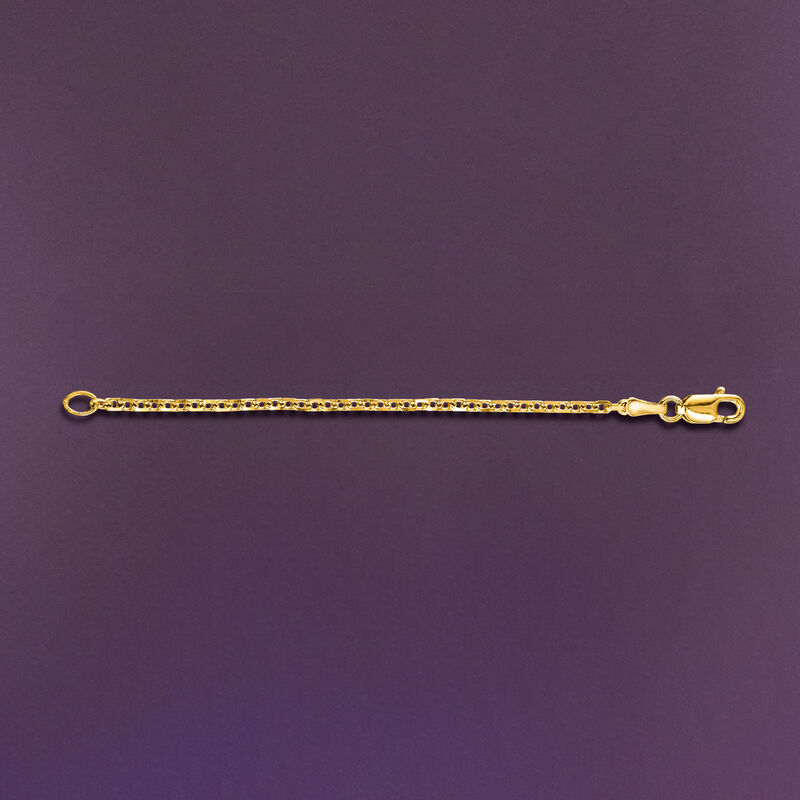1.8mm 14kt Yellow Gold Cable-Chain Necklace Extender image number 3