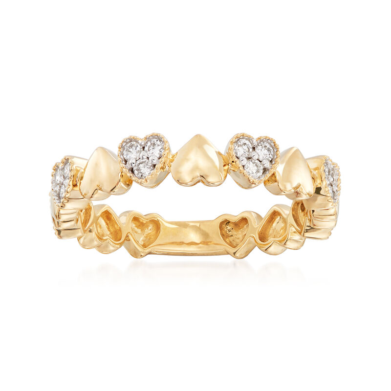 .26 ct. t.w. Diamond Heart Ring in 14kt Yellow Gold image number 0