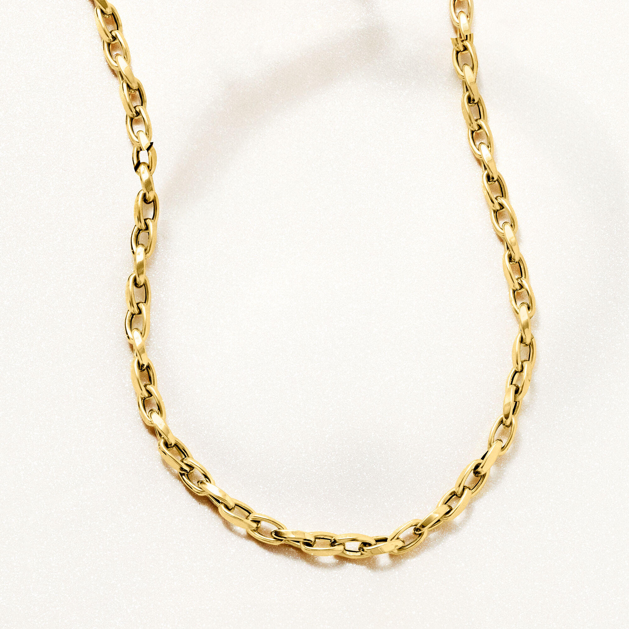 Italian 18kt Yellow Gold Twisted Cable-Link Necklace