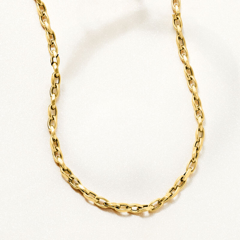 Italian 18kt Yellow Gold Twisted Cable-Link Necklace image number 2
