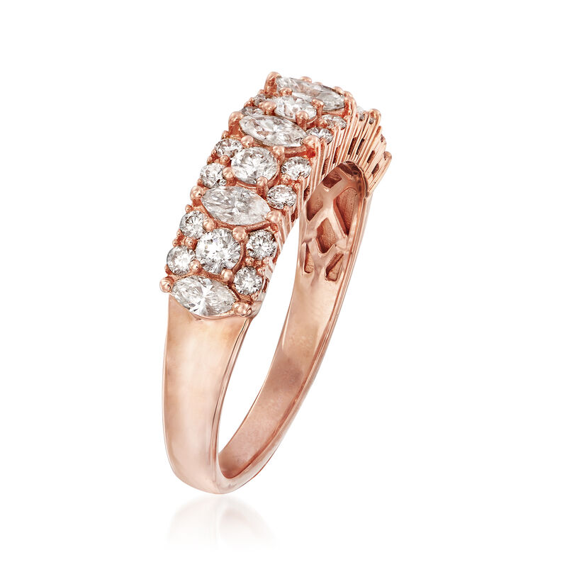 1.00 ct. t.w. Diamond Ring in 14kt Rose Gold image number 2