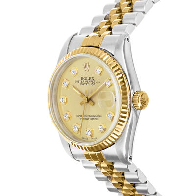 Pre-Owned Rolex Datejust Women's 31mm Automatic Stainless Steel and 18kt Yellow Gold Watch
