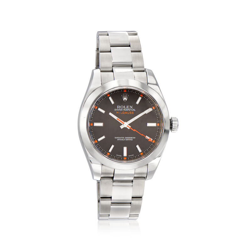 Pre-Owned Rolex Milgauss Men's 40mm Automatic Stainless Steel Watch image number 0