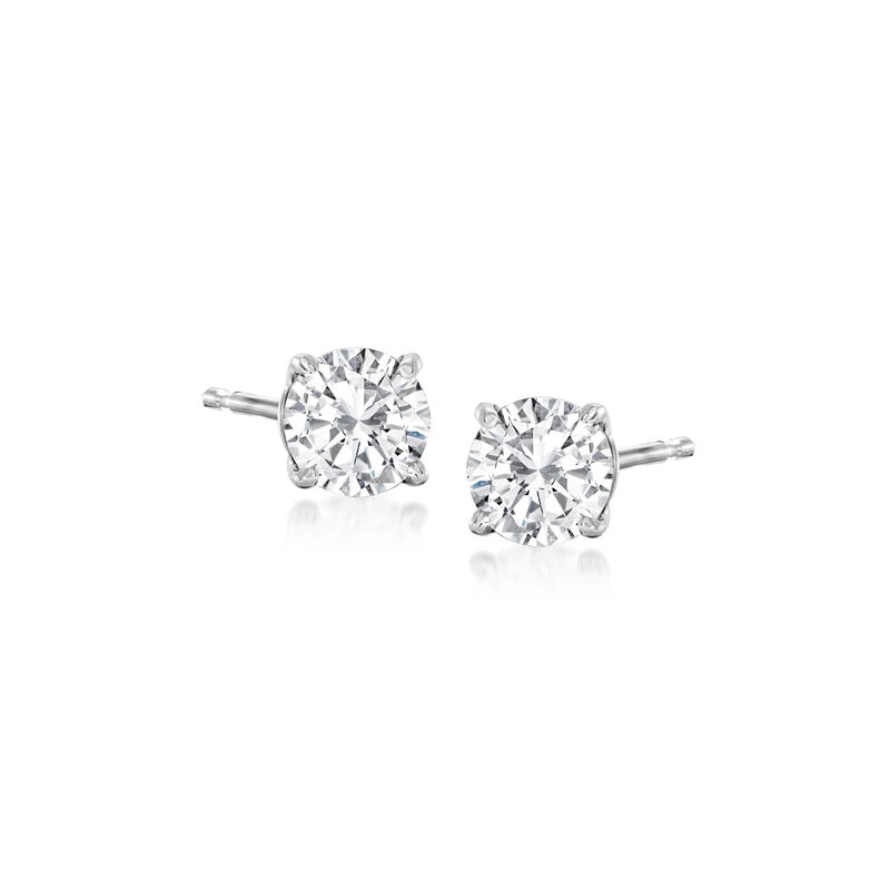.75 ct. t.w. Diamond Stud Earrings in 14kt White Gold image number 0