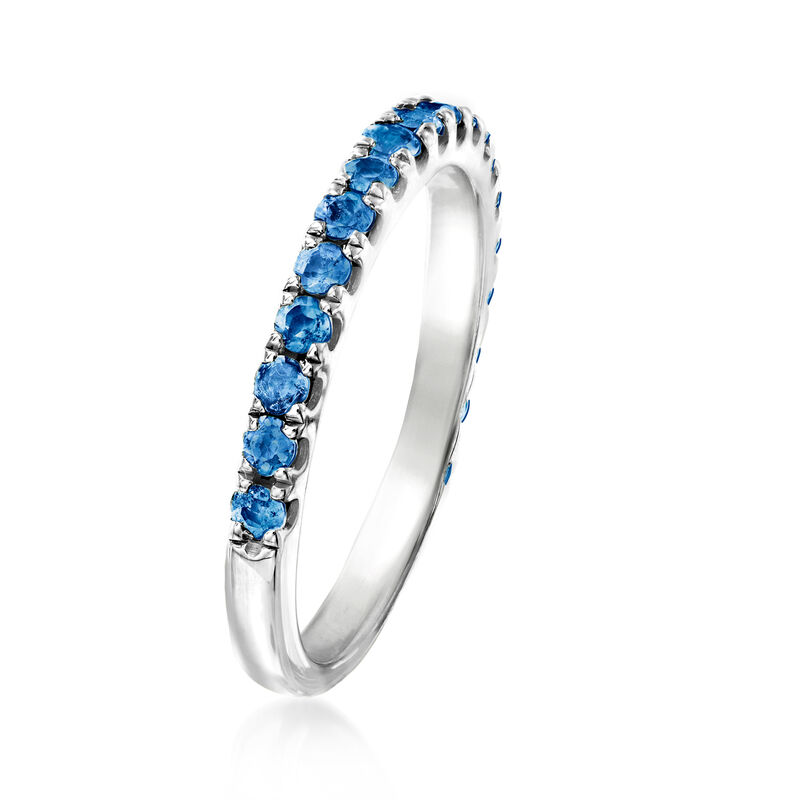 .75 ct. t.w. Sapphire Ring in Sterling Silver image number 2