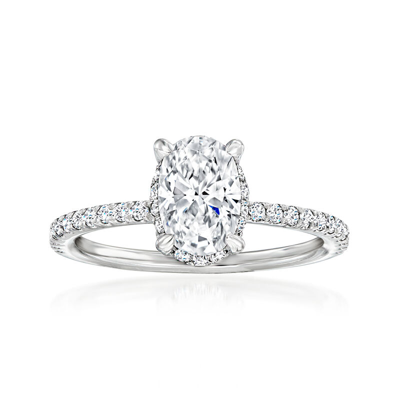 Gabriel Designs .28 ct. t.w. Diamond Engagement Ring Setting in 14kt White Gold image number 0