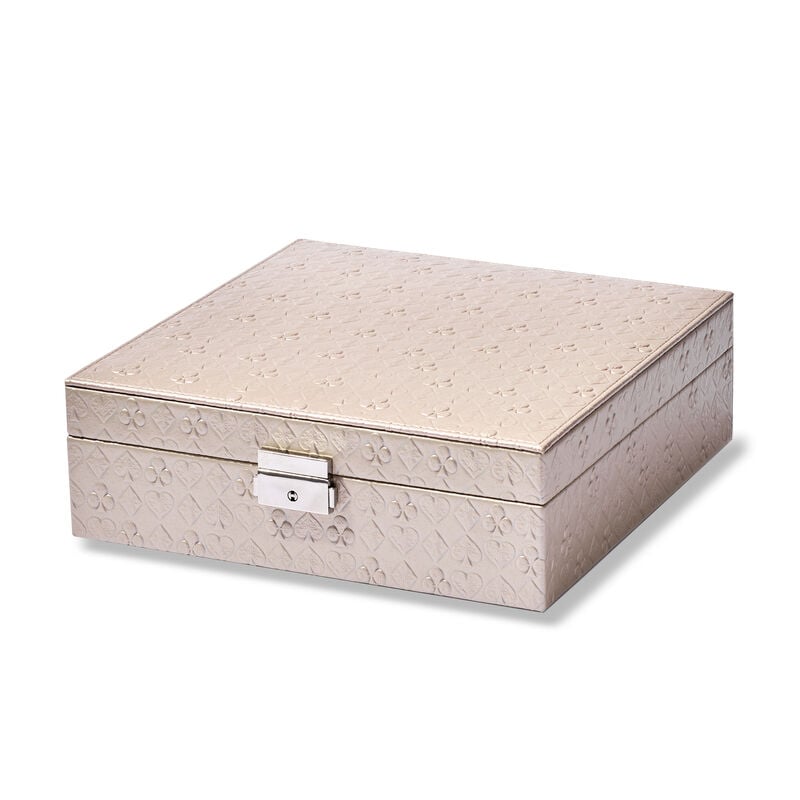 &quot;Grace&quot; Faux Leather Locking Jewelry Box image number 3