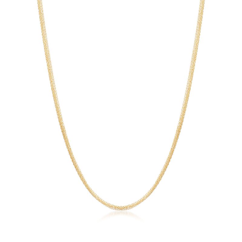 Italian 18kt Yellow Gold Six-Strand Rope Chain Necklace image number 0