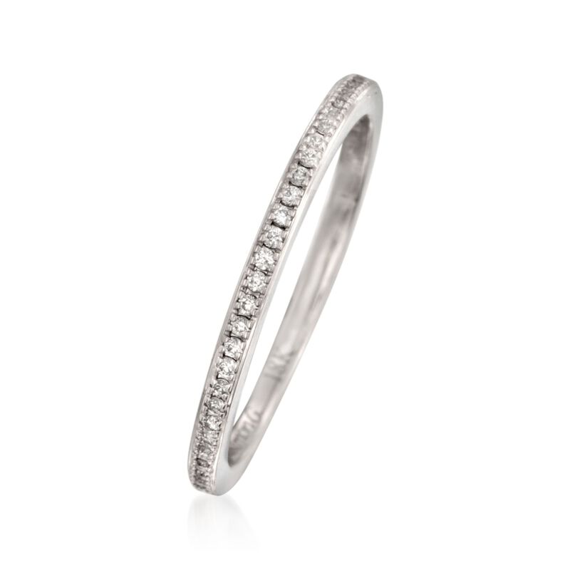 .25 ct. t.w. Diamond Eternity Wedding Band in 18kt White Gold. Size 7 image number 2
