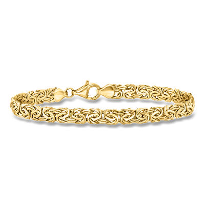 18kt Yellow Gold Byzantine Bracelet