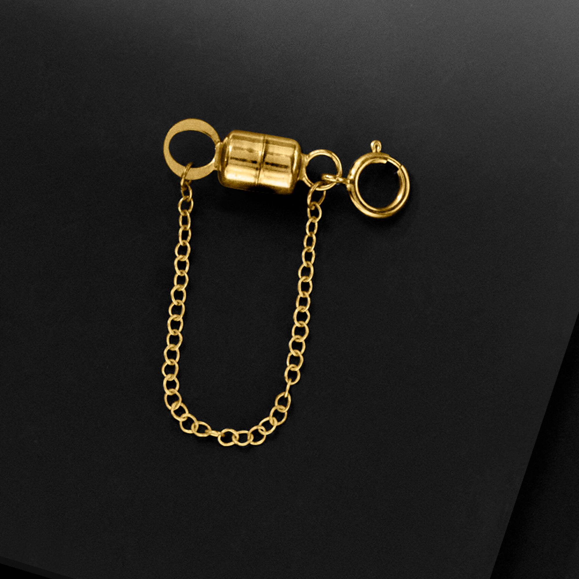 Italian 14kt Yellow Gold Magnetic Bracelet Clasp Converter with