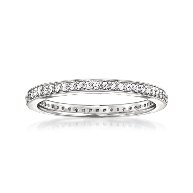 .25 ct. t.w. Lab-Grown Diamond Eternity Band in Sterling Silver image number 0
